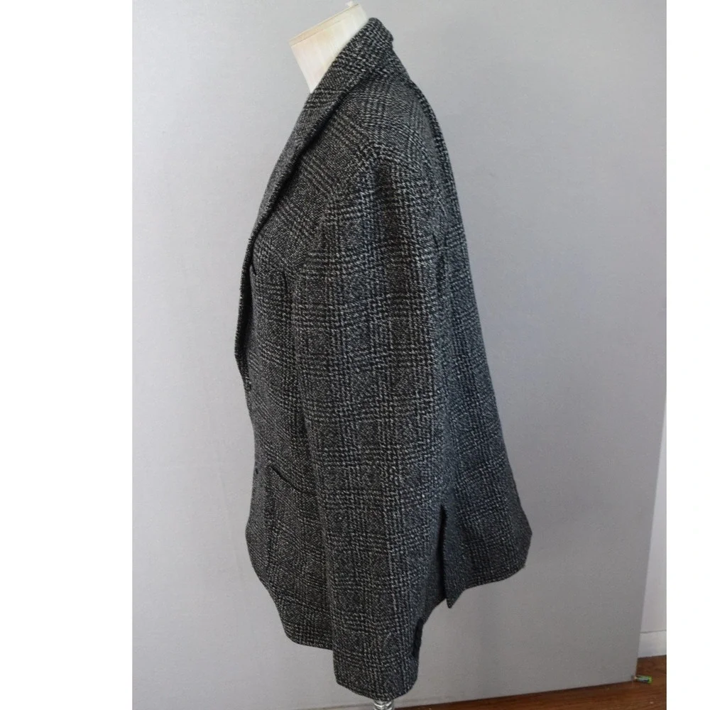 Taylor Stitch Sport Coat 40 Grey Glen Plaid Wool Blazer Men Jacket 2 Button